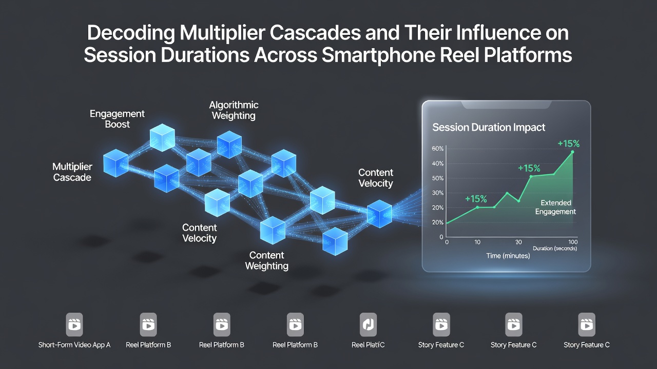 Analytics dashboard illustrating session duration graphs tied to multiplier cascade frequency in reel applications