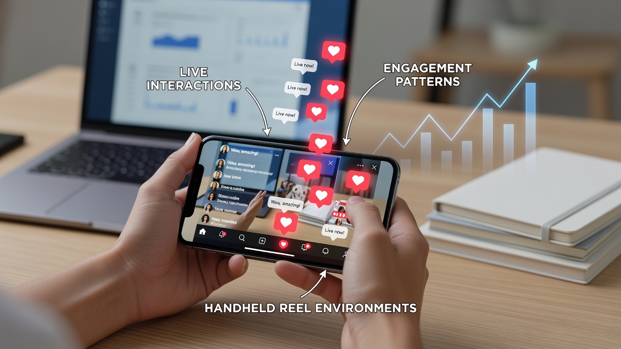 Group of players engaging through live chat and shared events on multiple handheld devices displaying reel games